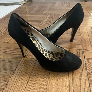 Franco sarto black suede pumps